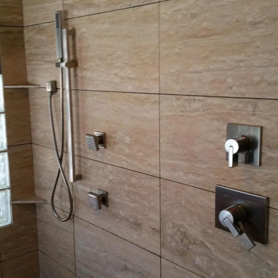 Shower fixture installation for Water Heater Replacement in Newark